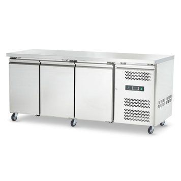 СТІЛ ХОЛОДИЛЬНИЙ HURAKAN HKN-GXRC3GN 3-ДВЕРНИЙ НА КОЛЕСАХ HKN-GXRC3GN фото